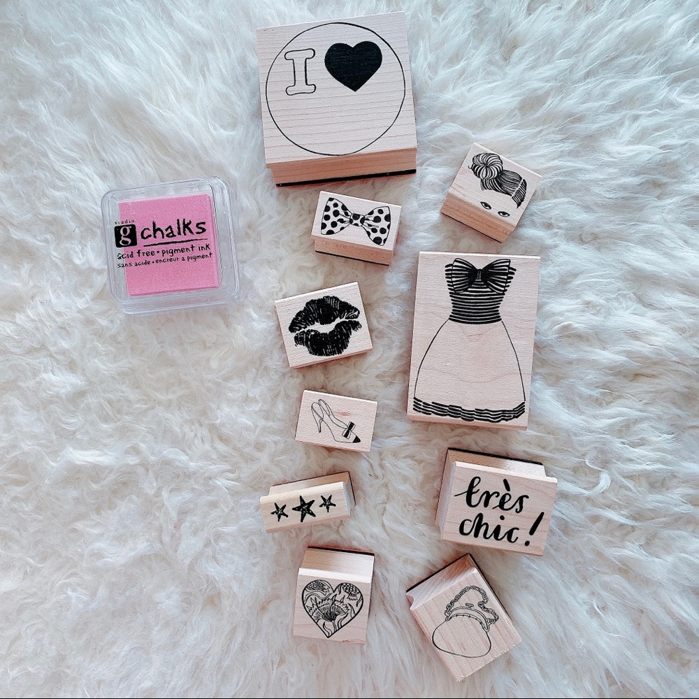 Fashion-Themed Rubber Stamps